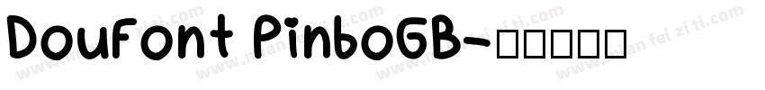 DouFont PinboGB字体转换